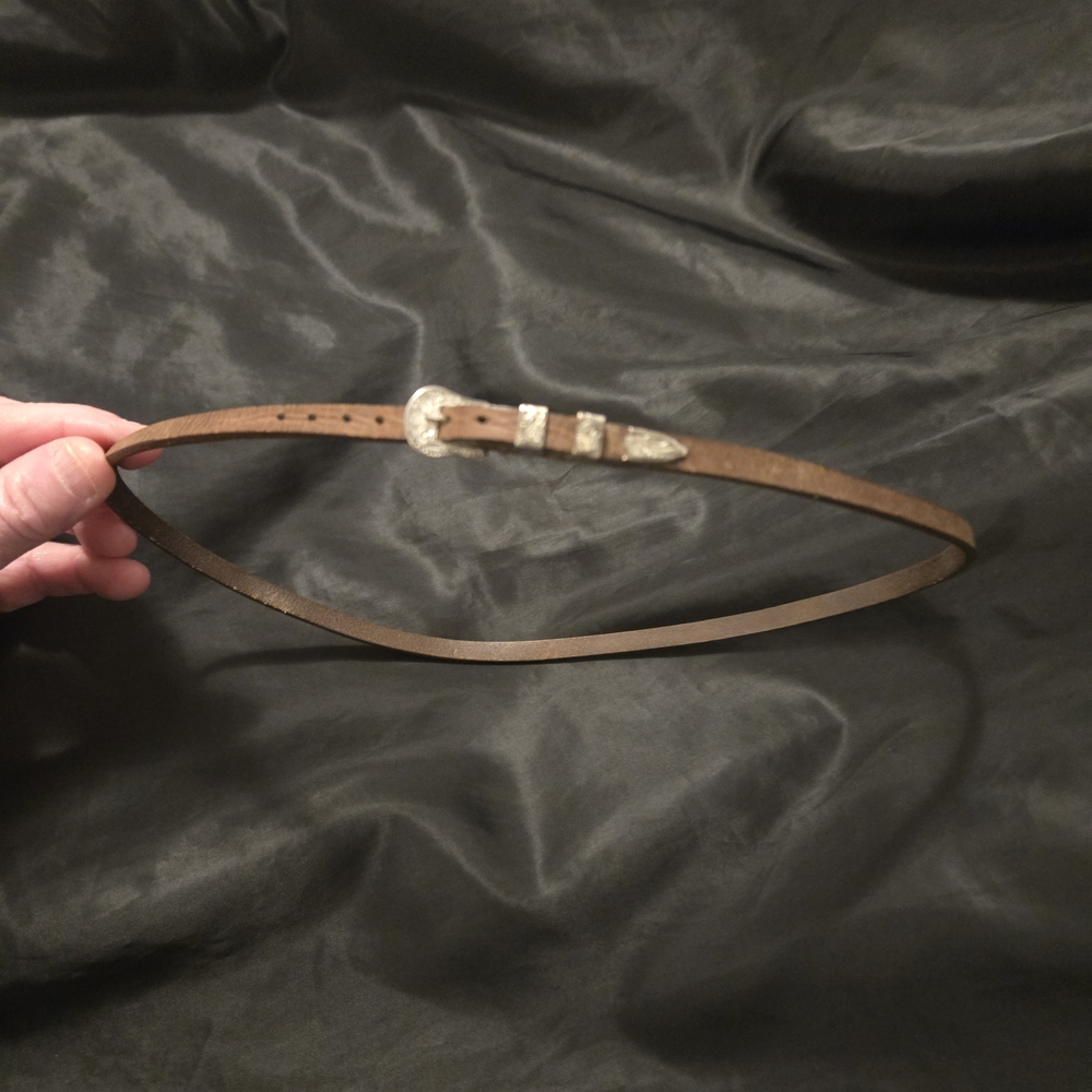 Brown Leather Cowboy Hat Band